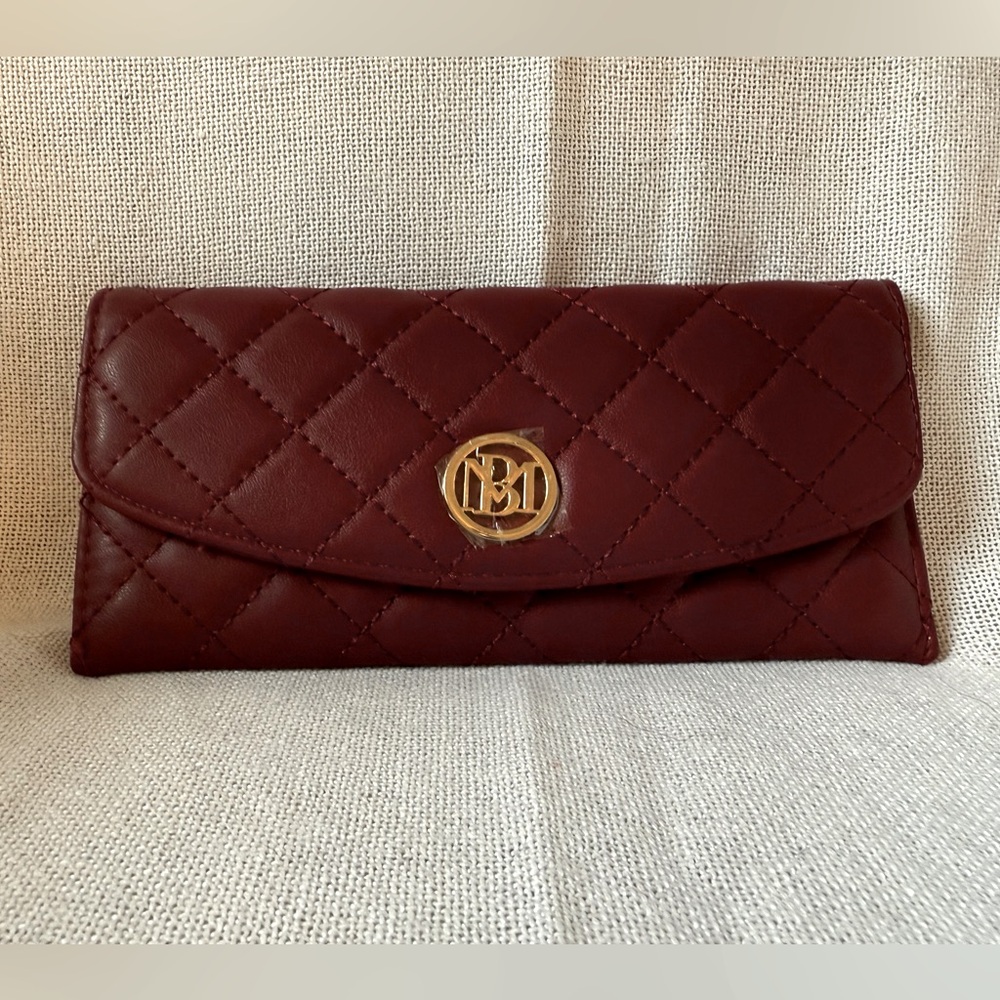 Badgley Mischka Quilted Long Wallet
